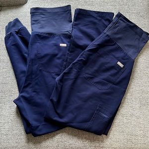 Figs maternity navy scrubs set of 2!!